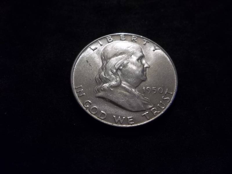 1950  Franklin Half Dollar Very High Grade (Partial Full Bell) MS
