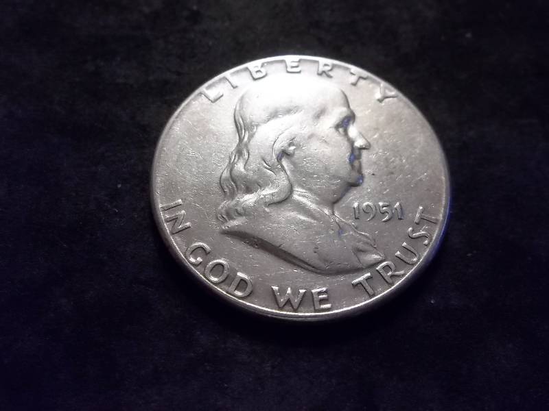 1951  Franklin Half Dollar Better Grade