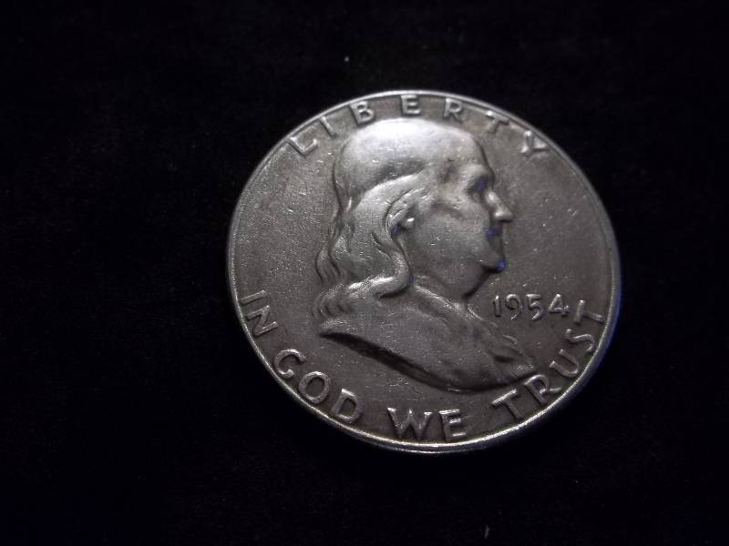 1954 S Franklin Half Dollar Better Grade XF
