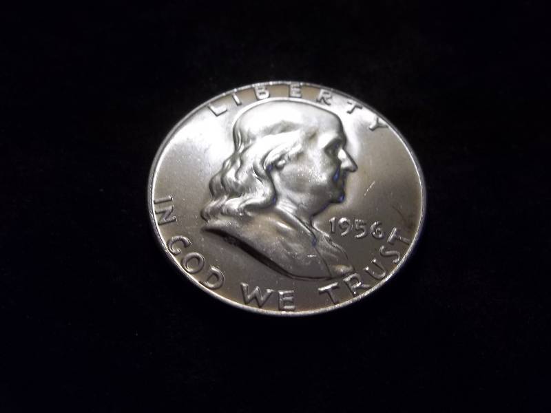 1956 Franklin Half Dollar Better Grade MS With  Full Bell