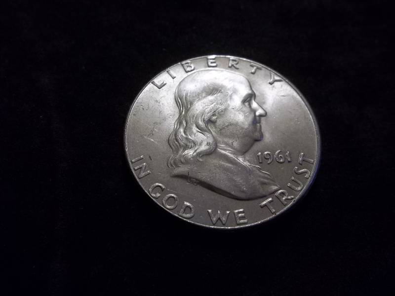 1961  Franklin Half Dollar High Grade MSWith  Full Bell