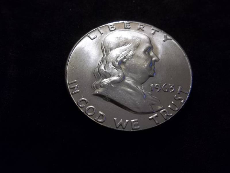1963  Franklin Half Dollar Very High Grade MS Full Bell