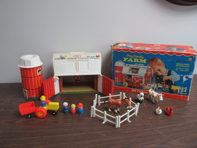 lot 23 image: Vintage Fisher Price Family Farm wOrig Box