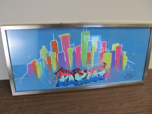 lot 49 image: Original Signed Graffiti Artwork