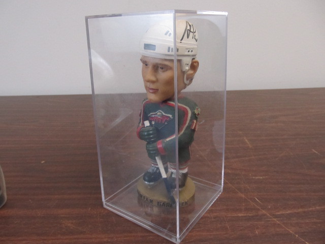 lot 68 image: Signed Marian Gaborik Bobblehead