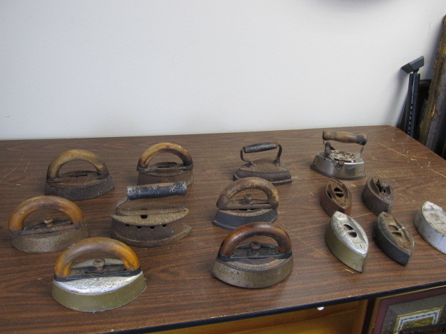 lot 90 image: Collection of Antique Sad Irons