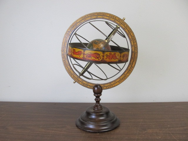 lot 92 image: Italian Armillary Astrological Globe