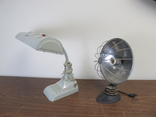 Vintage Industrial Desk Heat Lamp Little Canada Estate Auction