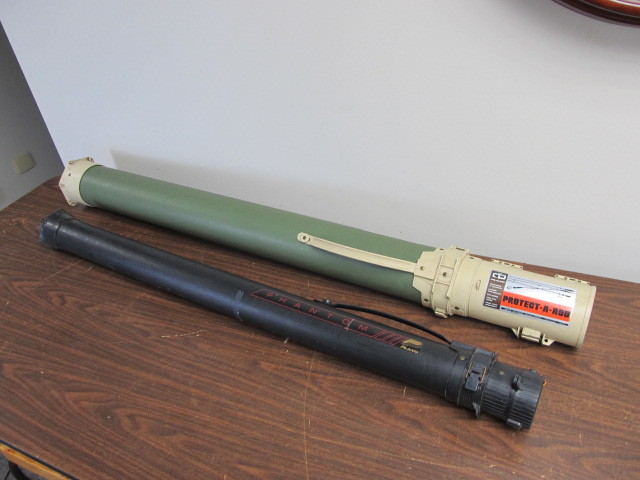 lot 112 image: 2 Heavy Duty Fishing Rod Travel Cases
