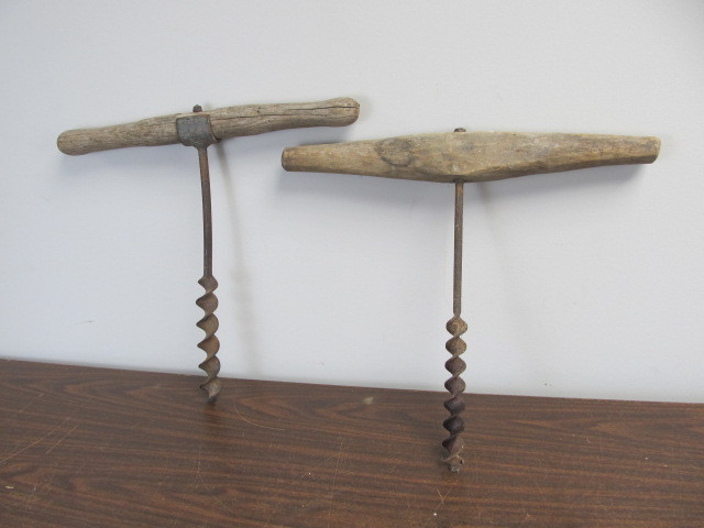 lot 114 image: Pair of Antique Auger Drills