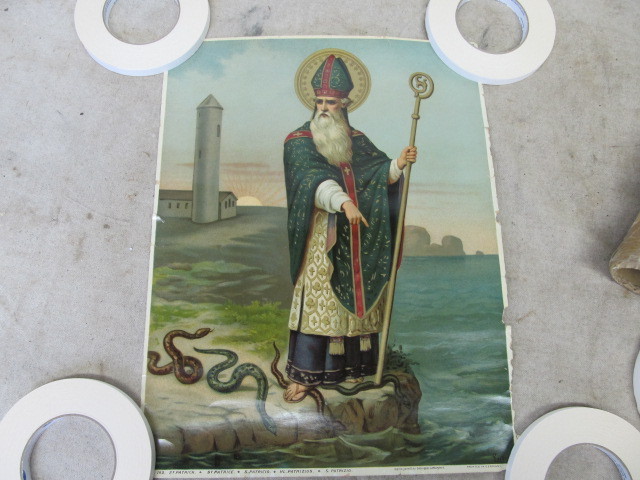 lot 142 image: Antique German St. Thomas Lithograph