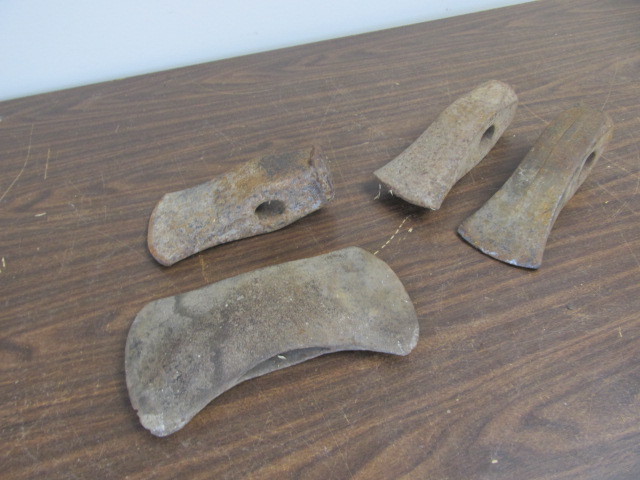 lot 63 image: Lot of 4 Antique Ax Heads