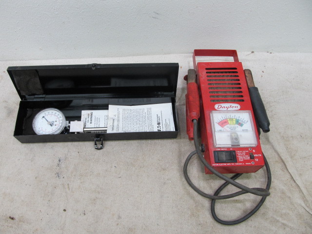 lot 157 image: Working Battery Tester & Tire Gauging Device