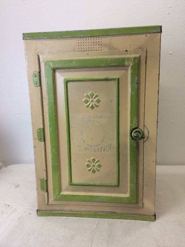 lot 52 image: Antique Tin Pie SafeCabinet