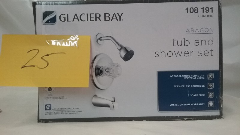 Glacier Bay Aragon tub and Shower Set