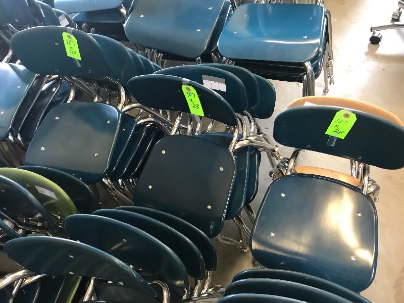 28 COMPOSITE PLASTIC CHAIRS