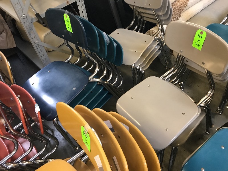 24 COMPOSITE PLASTIC CHAIRS