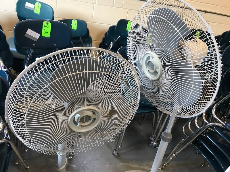 2 PEDESTAL FANS