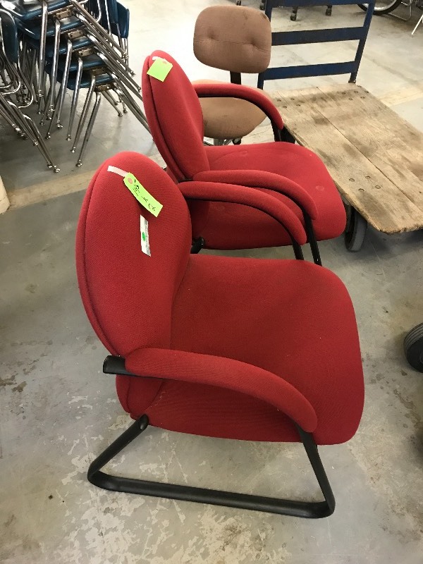 PADDED RECEPTION CHAIRS