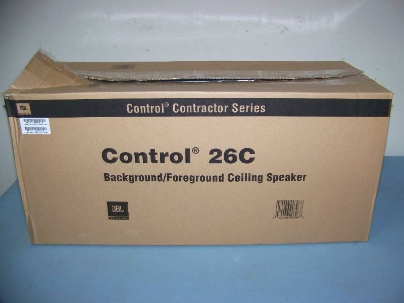 lot 55 image: (2) JBL, Control 26C, In-Ceiling Speakers  Loudspeakers with Ceiling Tile Brackets