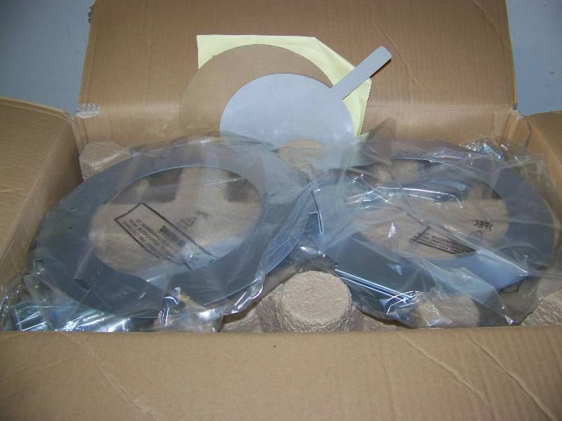 lot 53 image: (2) Tannoy, CMS 501 DC BM, In-Ceiling Speakers  Loudspeakers with Grilles and Ceiling Tile Brackets