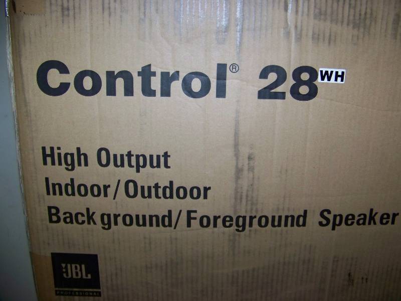 lot 52 image: (1) JBL, Control 28 and (1) JBL, Control 28T-60, Indoor  Outdoor Speakers with InvisiBall Mounts