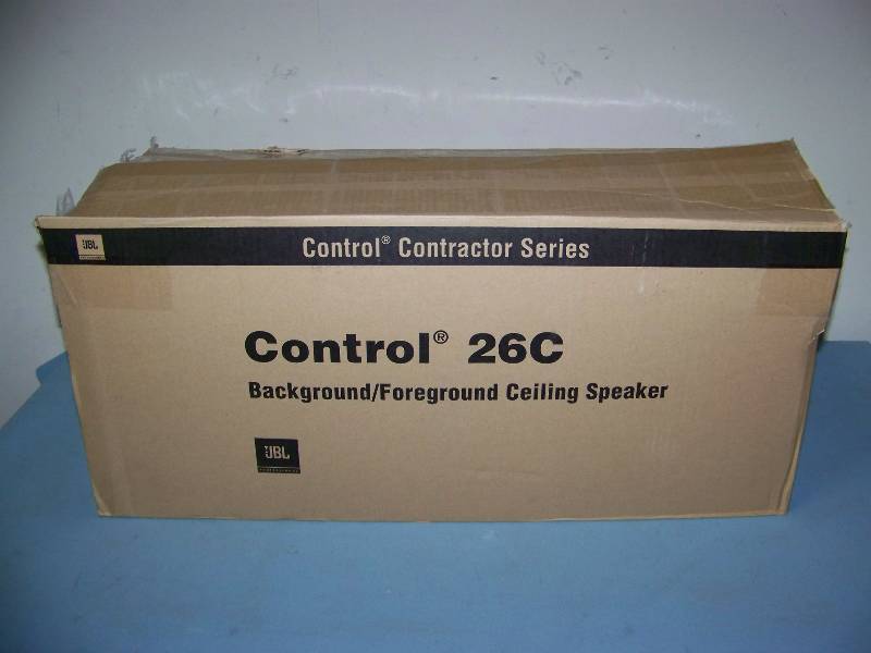 lot 54 image: (2) JBL, Control 26C, In-Ceiling Speakers  Loudspeakers with (1) Grille and Ceiling Tile Brackets