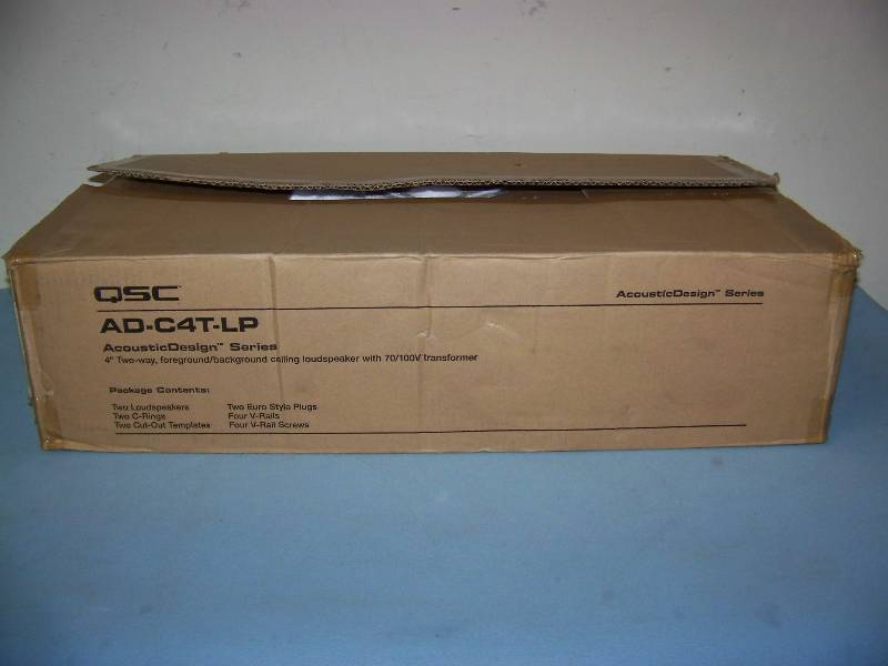lot 63 image: (1) QSC, AD-C4T-LP, In-Ceiling Speaker  Loudspeaker