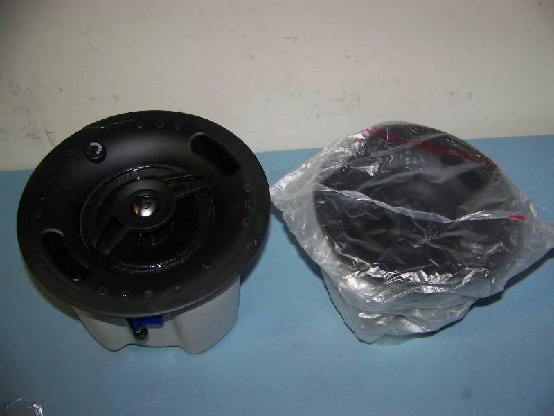 lot 60 image: (1) Crestron, SAROS, IC6T-W-T and (1) Crestron, SAROS, ICE4T-W-T, In-Ceiling Speakers with Grilles