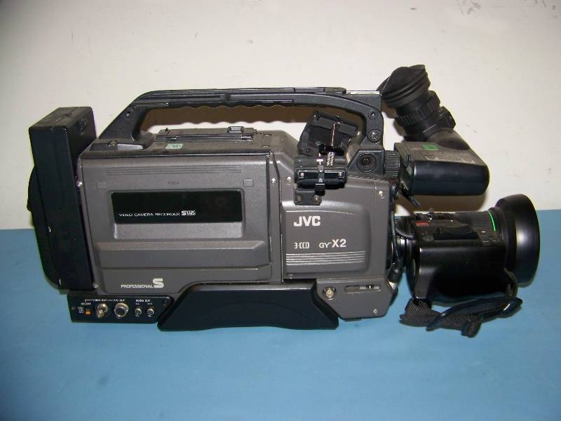 lot 71 image: JVC, X2, 3-CCD, Color Video Camera  Cam with S-VHS Recorder in Original Box