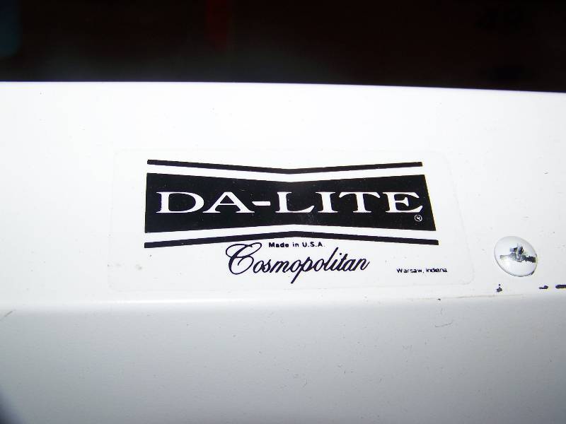 lot 42 image: Da-Lite, Cosmopolitan, Powered, Projection  Movie Screen