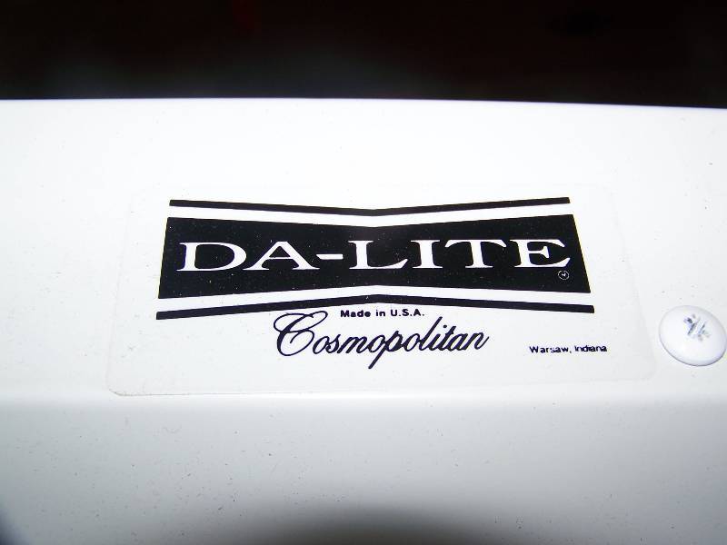 lot 43 image: Da-Lite, Cosmopolitan, Powered, Projection  Movie Screen