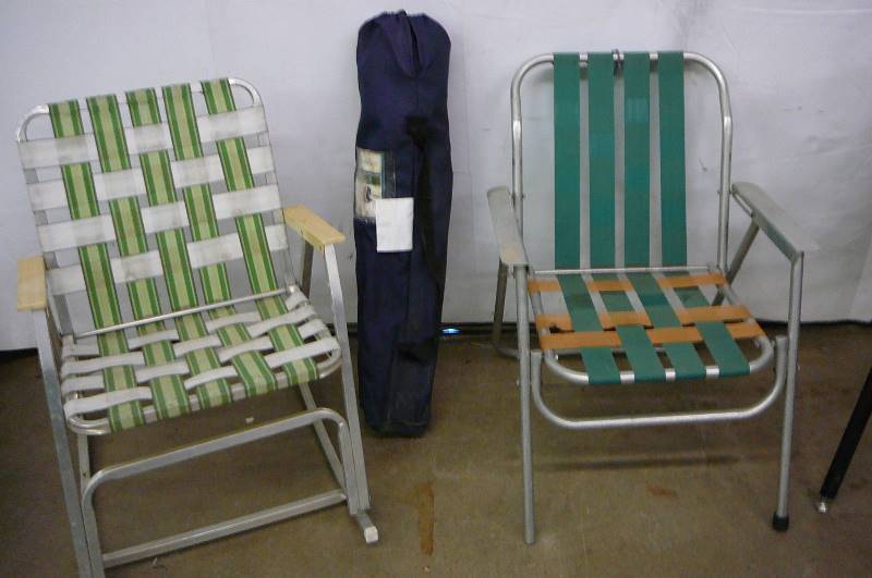 Lot of Folding Lawn Chairs