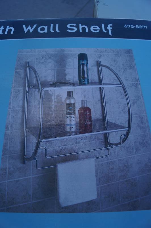 lot 166 image: NEW Chrome Bath Shelf