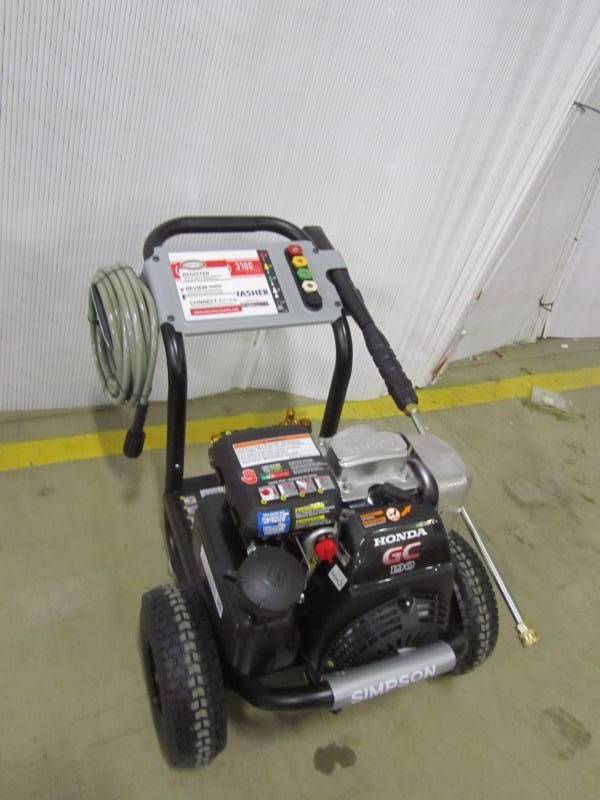 lot 19 image: Simpson Honda GC190 MegaShot 3100-PSI 2.5-GPM Gas Pressure Washer