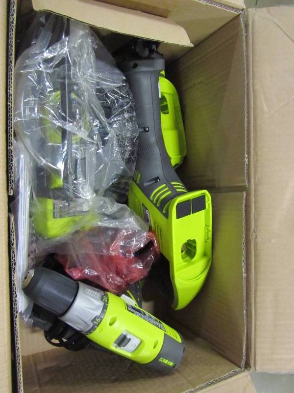 lot 55 image: Ryobi ONE 18-Volt Lithium-Ion Super Combo Kit (4-Piece)