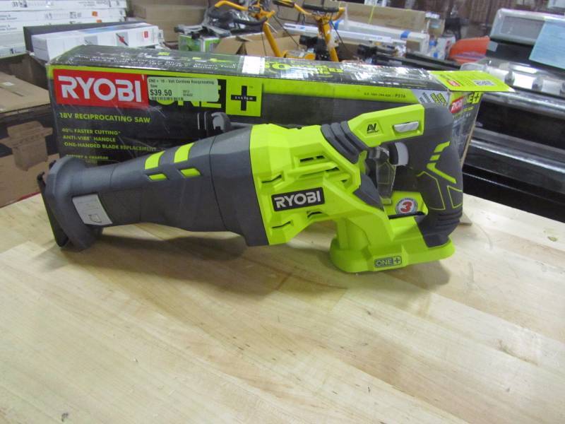 lot 57 image: Ryobi ONE 18-Volt Cordless Reciprocating Saw