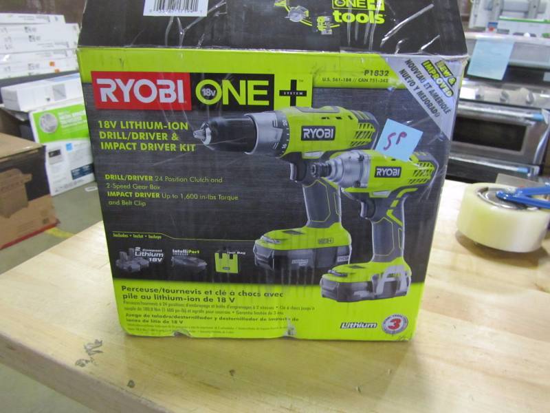 lot 61 image: 18-Volt ONE DrillDriver and Impact Driver Kit