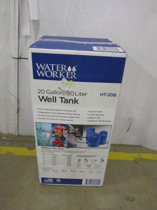 lot 98 image: Water Worker 20 Gal. Pressurized Well Tank (UPDATED INFO AND PICTURES)
