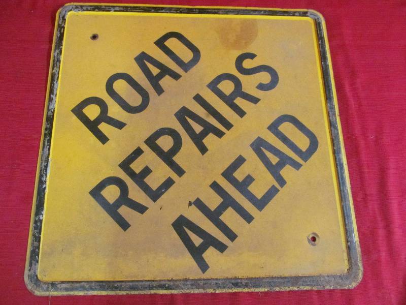 lot 60 image: metal sign