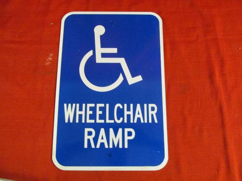 lot 65 image: metal sign