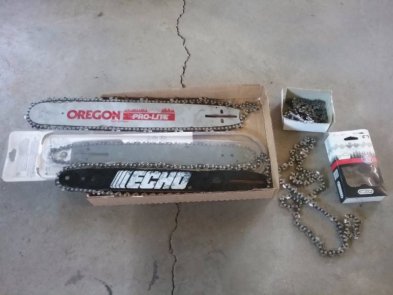 lot 138 image: Misc Chainsaw Chains & Bars