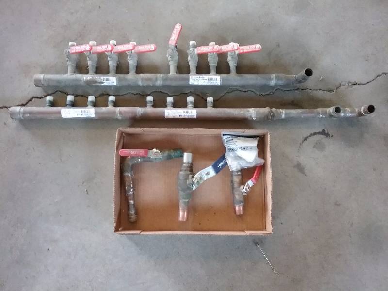 lot 139 image: Water Boiler Manifolds for In-Floor Heating