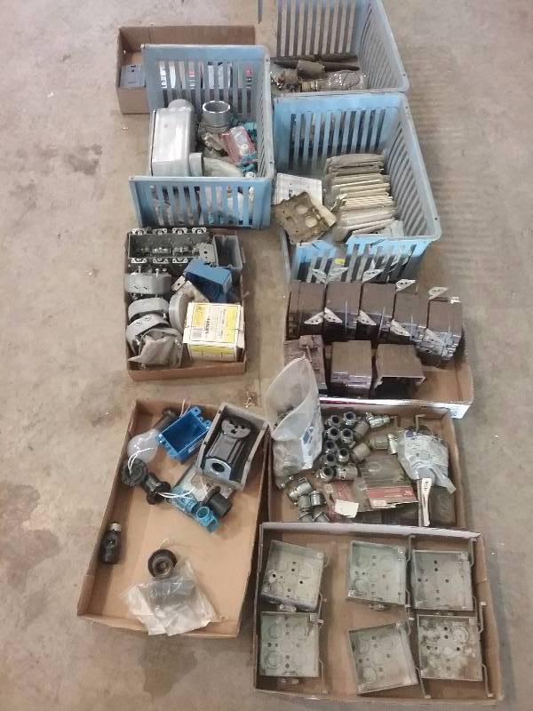lot 186 image: Lot - Electrical Supplies -Controllers, Boxes, Covers, etc