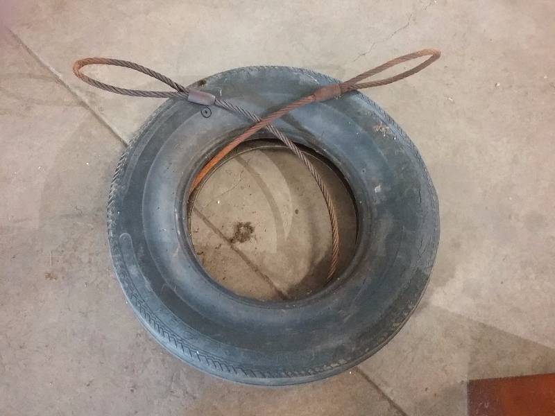 lot 187 image: Tow Cable, appx 90FT (in tire for storage)