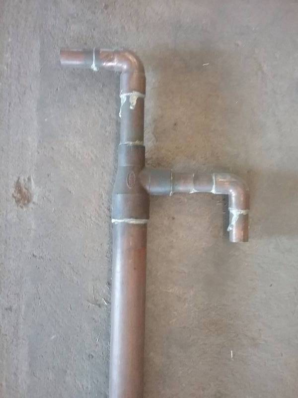 lot 194 image: Side Arm Water Heater For Wood Boiler, 6ft