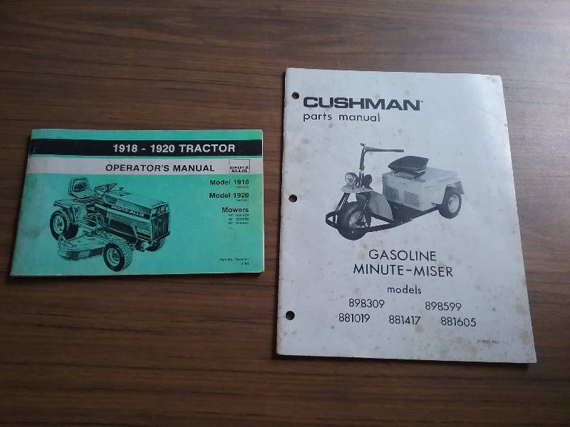lot 196 image: Manuals- Cushman & Mower