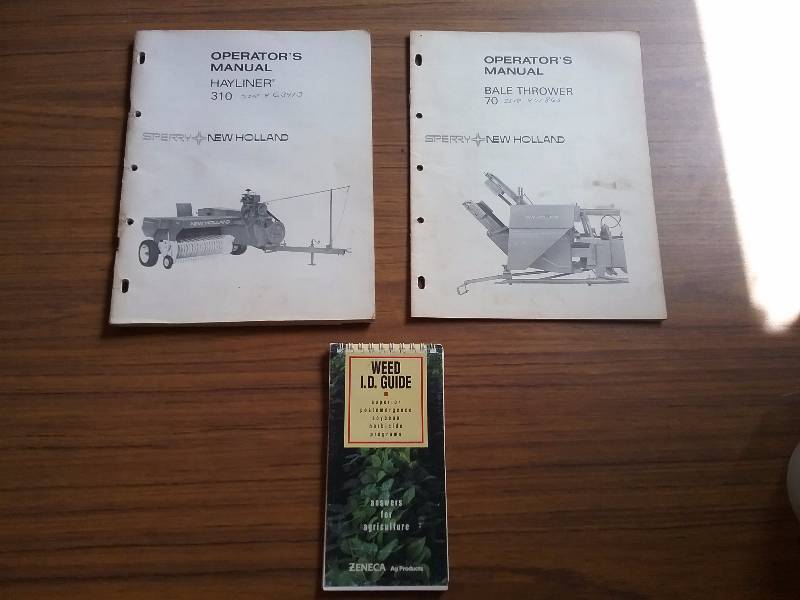 lot 197 image: Manuals - New Holland Bale Thrower 70 & New Holland Hayliner 310