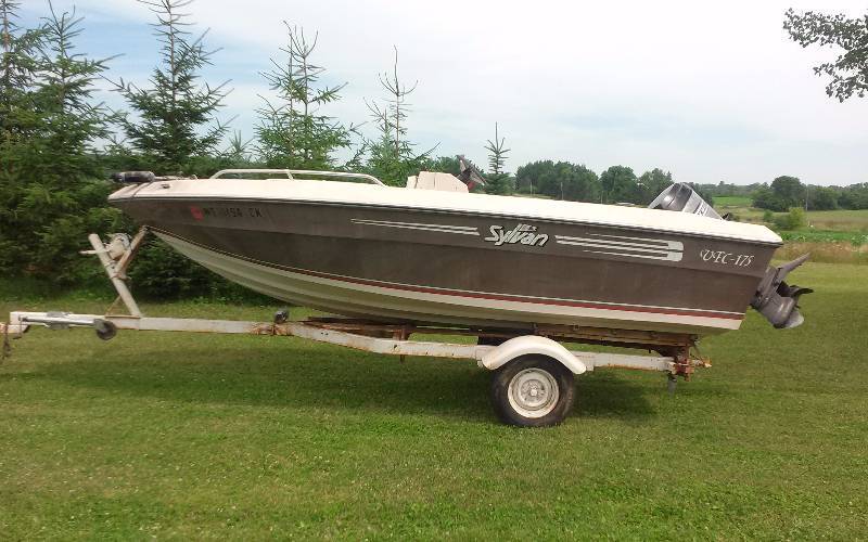 1987 Sylvan 17.5 FT Fiberglass Boat & Trailer. | 2001 Dodge 1500 ...