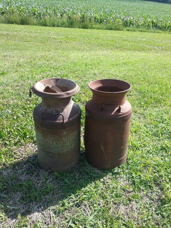 lot 277 image: Lot - Cream Cans (1) Marked Kohler